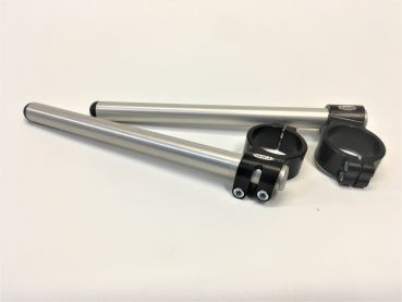 TSS Lenker Satz Stummellenker 47mm Yamaha R3 mit Upside-Down-Gabel für 2019 silber-schwarz ohne ABE Handlebars silver-black