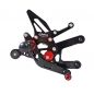 Preview: TRACK  Fußrastenanlage schwarz Yamaha YZF-R6 RJ11, RJ15, RJ27 2006- ABE