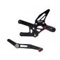 Preview: TRACK  Fußrastenanlage schwarz Yamaha YZF-R6 RJ11, RJ15, RJ27 2006- ABE