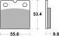 Preview: Bremsbelag SBS 506HS, Streetexcel Sintermetall