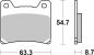 Preview: Bremsbelag SBS 555LS Street Sintermetall Preview: Bremsbelag SBS 555LS Street Sintermetall