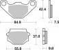 Preview: Bremsbelag SBS 586LS Street Sintermetall