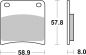 Preview: Bremsbelag SBS 620LS Street Sintermetall