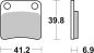 Preview: Bremsbelag SBS 643HF Street Ceramic