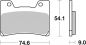 Preview: Bremsbelag SBS 645HF Street Ceramic