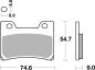 Preview: Bremsbelag SBS 665HS Streetexcel Sintermetall
