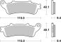 Preview: Bremsbelag SBS 722LS Street Sintermetall