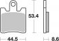 Preview: Bremsbelag SBS 740HS Streetexcel Sintermetall