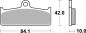 Preview: Racing Bremsbelag SBS 825 DS-2 Dual Sinter weicher Biss