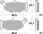 Preview: Bremsbelag SBS 833LS Streetexcel Sintermetall