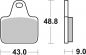 Preview: Racing Bremsbelag SBS 887 DS-1 Dual Sinter giftiger Biss