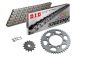 Preview: DID Kettensatz mit 520ZVM-X Kette, Farbe standard, für Suzuki GSX-R1000, Modelljahr 2009-2016