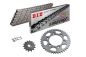 Preview: DID Kettensatz mit 530ZVM-X2 Kette, Farbe standard, für Honda CBR1000RR, Modelljahr 2006-2007