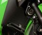 Preview: Kawasaki Ninja 250 und 300 2008 bis 2017 R&G Kühlergitter Wasserkühler schwarz oder silber water radiator grilles black or silver