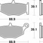 Preview: AP Racing Bremsbelag LMP433SR Sinter Straße ECE R90 homologiert/mit Straßenzulassung für verschiedene Suzuki Modelle
