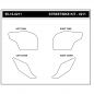 Preview: Stompgrip Tank Pad klar, Icon, Streetbike Tank Kit - Tank Seiten, für Honda CBR600RR, 2024-2025