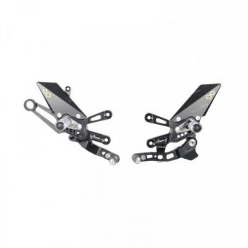 Lightech Fußrastenanlage Road Aprilia RSV 4 und Tuono V4 2018-