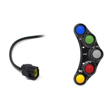 Jetprime Lenkerschalter (street) links Ducati 848/ 1098/ 1198/ Desmosedici plug & play (CNC gefräßt)