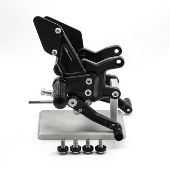 MG BIKETEC Rennsport-Fussrastenanlage / Rastenanlage / Fußrastenanlage ohne ABE für Aprilia RSV4/Factory ab 2025