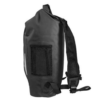 Wasserdichter Rucksack 25 L schwarz - Rolltop, robust, Outdoor, Drybag, Gearbag 25