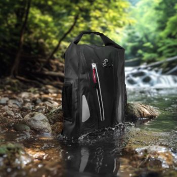 Preview: Wasserdichter Rucksack 25 L schwarz - Rolltop, robust, Outdoor, Drybag, Gearbag 25