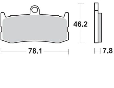 BRAKING Bremsbelag 941CM66 vorne Racing