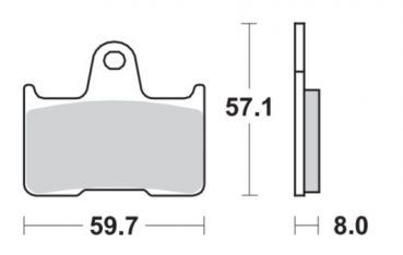 BRAKING Bremsbelag 974CM88 hinten Sintermetall