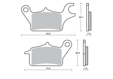 BRAKING Bremsbelag 977CM46 vorne Sintermetall Offroad-Racing