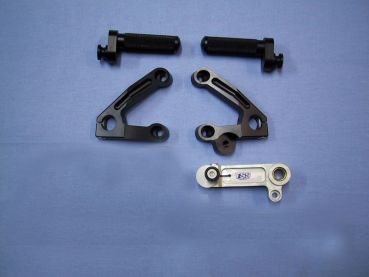 Ducati 749 999 TSS Fußrastenanlage ohne Bremse original Schaltung footrest road no brake