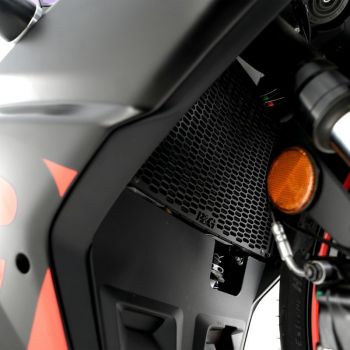 R&G Kühlergitter Schutz PRO BLACK Wasserkühler Aprilia RS 457 2024-
