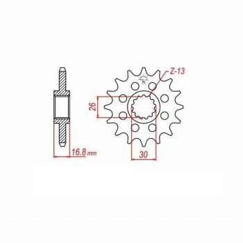 Preview: DID Kettensatz mit 520VX3 Kette, Farbe standard, für Honda CBR1000RR Fireblade, Typ SC82, Modelljahr 2022-2023