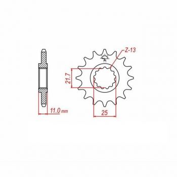 Preview: DID Kettensatz mit 520VX3 Kette, Farbe standard, für Yamaha YZF-R6, Typ RJ03, Modelljahr 1998-2002