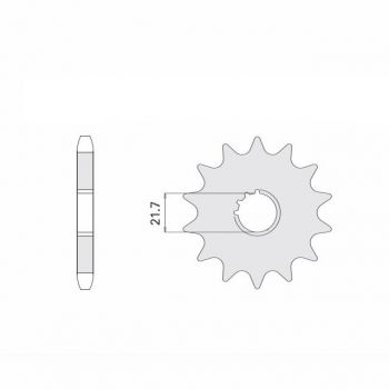 DID Kettensatz mit 525VX3 Kette, Farbe standard, für Suzuki GSR600, Modelljahr 2006-2011