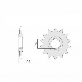 Preview: DID Kettensatz mit 530ZVM-X2 Kette, Farbe standard, für Honda CBR1000RR, Modelljahr 2006-2007