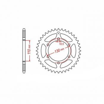 Preview: DID Kettensatz mit 520ZVM-X Kette, Farbe gold, für Suzuki GSX-R1000, Modelljahr 2009-2016