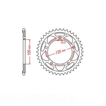 DID Kettensatz mit 525VX3 Kette, Farbe standard, für Aprilia RSV4 1000 Factory, Modelljahr 2015- und RSV4 1100 Factory, Modelljahr 2019-