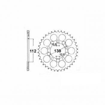 Preview: DID Kettensatz mit 520VX3 Kette, Farbe standard, für Yamaha YZF-R6, Typ RJ03, Modelljahr 1998-2002