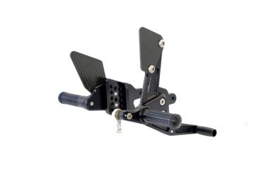 MG Biketec Sportfussrastenanlage / Rastenanlage / Fußrastenanlage mit ABE, gültig in D - A - CH für Suzuki GSX-R 1000 ab 2005-2006