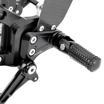 Preview: MG-Biketec Sportfussrastenanlage / Rastenanlage / Fußrastenanlage für Kawasaki ZX 10R ab 2016 mit ABE, gültig in D - A - CH