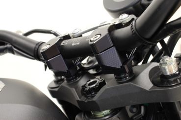 Preview: GILLES 2DGT verstellbare Lenkerböcke schwarz für Yamaha MT09 /MT09 Street Rally, Typ RN29  (13-16),  XSR900, Typ RN43 (16-21)
