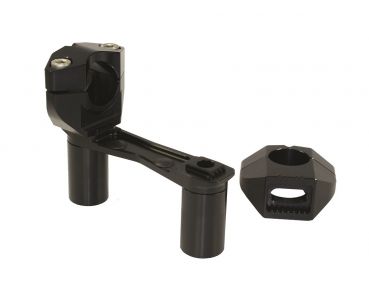 GILLES 2DGT verstellbare Lenkerböcke schwarz für Ducati Multistrada 1200, 1200S, 1260 BJ 15-21 , Multistrada 950 /S  BJ 17-21, Multistrada V2/S BJ 21- , Triumph Tiger 1200 GT / Rally BJ 22- , Yamaha Tenere 700 / Rally / World Raid  BJ19- 22   (2DGT-06.b)