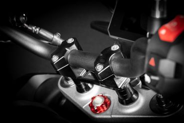 GILLES 2DGT verstellbare Lenkerböcke schwarz für Suzuki DL1050 V-Strom/XT Typ WEF0 19-,  V-Strom 1050 /DE Typ WEF1/WEF2  23-  (2DGT-19-B)