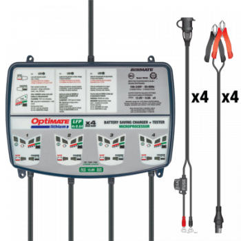 Batterieladegerät OptiMate Lithium Quad Bank