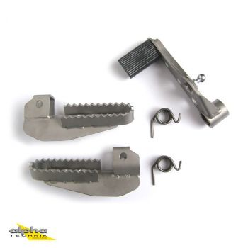 alpha Technik Fußrastensatz BMW R80G/S und R80ST mit Schalthebel