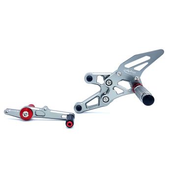TRACK  Fußrastenanlage titan BMW S1000RR Typ K10, Modelljahr 2015-16, Typ 2R10, Modelljahr 2017-, BMW S1000R Typ 2R10, Modelljahr 2017- ABE