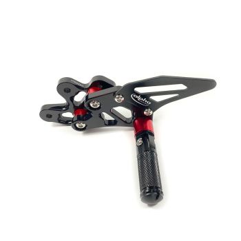 TRACK Fußrastenanlage schwarz Suzuki GSX-R600 2006-10 mit ABE