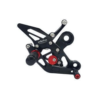 TRACK Fußrastenanlage titanfarben Suzuki GSX-R750 2011-2017 mit ABE