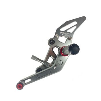 TRACK  Fußrastenanlage schwarz Suzuki GSX-R750 2011-2017 mit ABE