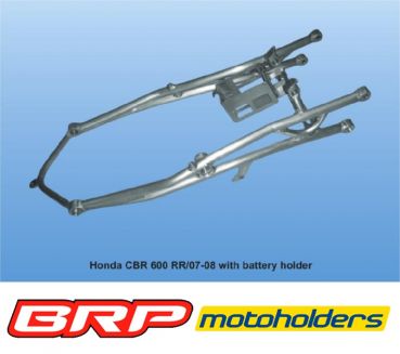 Honda CBR 600 RR 2007-2022 PC40 Motoholders Alu Heckrahmen Racing mit Batteriehalter rear frame Rahmenheck