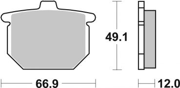 Bremsbelag SBS 508HF Street Ceramic